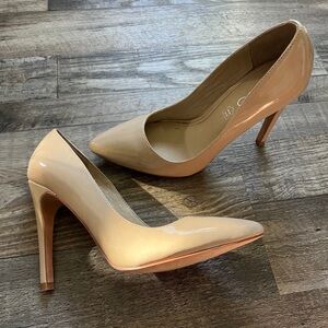 Aldo Nude Patent Leather Heels